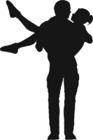 Couple, silhouette, lovers