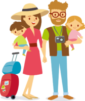 Family on vacation, travel