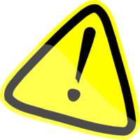 Sign “attention!”, PNG