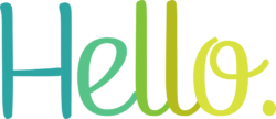 The inscription “Hello”, PNG, logo