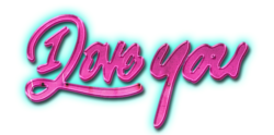The inscription “I love you”
