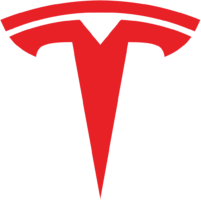 Red Tesla logo