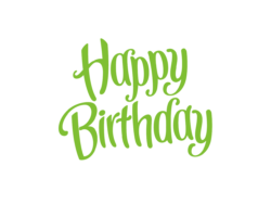 happy birthday надпись без фона