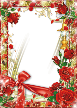 Roses, frame, photo, png