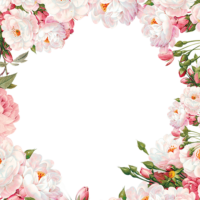 Frame of flowers