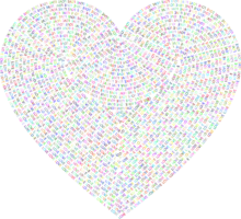 heart, rainbow, png