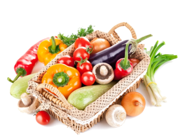 Basket, vegetables, fruits, png
