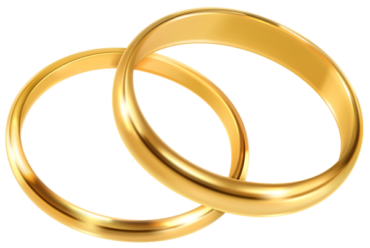 Gold rings, wedding