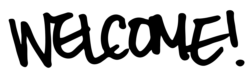 Welcome, png, badge