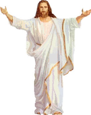 Jesus with outstretched arms