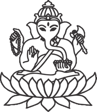 Ganesha silhouette