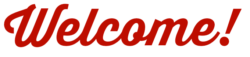 Banner, logo, welcome