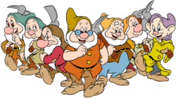 Seven dwarfs together