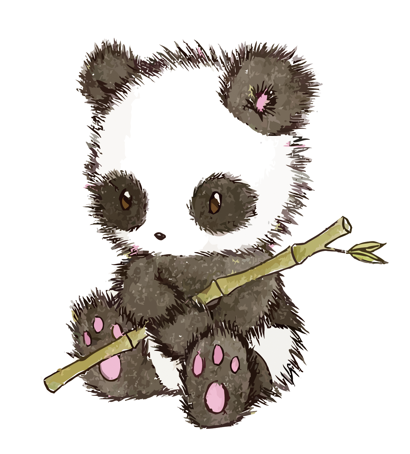 COMO DESENHAR UM PANDA KAWAII 