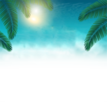 Palm leaves, summer