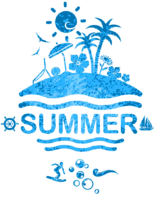 Summer, beach, poster
