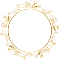 Golden round frame, photo, png, пнг, фон