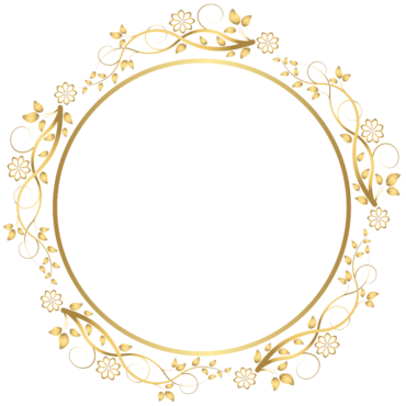 Golden round frame, photo, png, пнг, фон