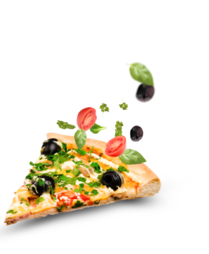 Piece of pizza, food