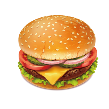 Hamburger and Cheeseburger