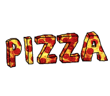Inscription pizza