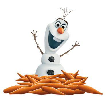 Olaf the Snowman, carrot