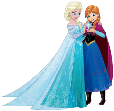Anna and Elsa, drawing