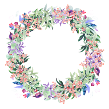 A wreath of flowers
