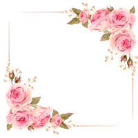 Frame of flowers