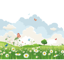 Spring glade, spring
