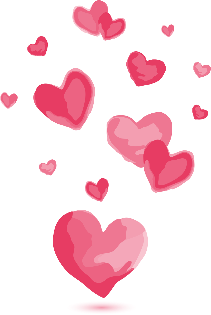 Download PNG Pink hearts - Free Transparent PNG