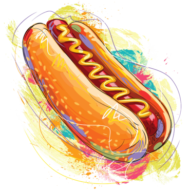 Hot dog, logo