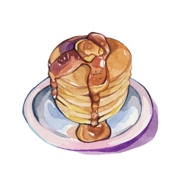 Pancakes, drawing