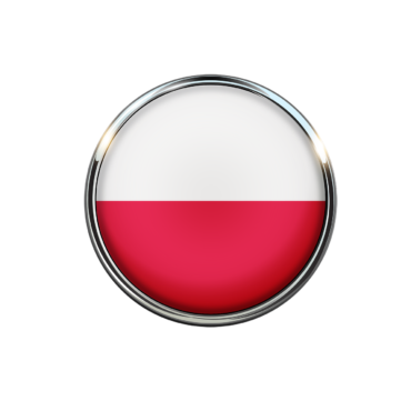 The flag of Poland is round