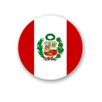 The flag of Peru is round