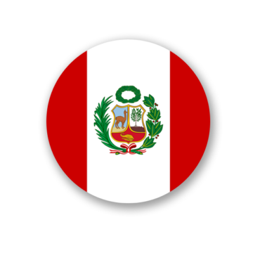 The flag of Peru is round