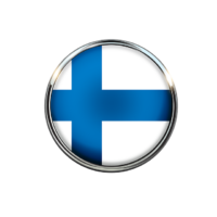 The flag of Finland is round