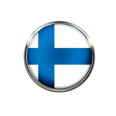 The flag of Finland is round