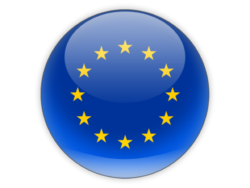 The EU flag is round