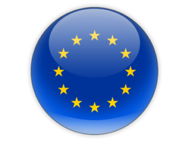 The EU flag is round