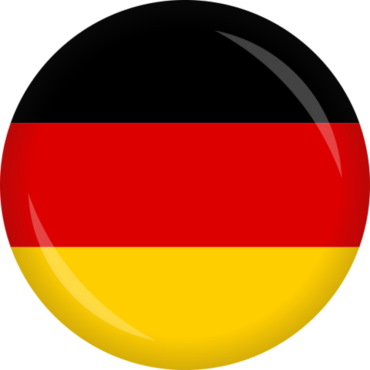 German flag in a circle