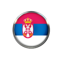 Flag of Serbia badge