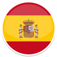 Flag of Spain badge, PNG