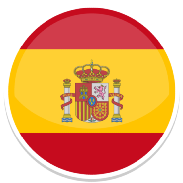 Flag of Spain badge, PNG