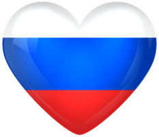 The heart is the flag of Russia