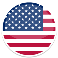 US Flag icon, emblem