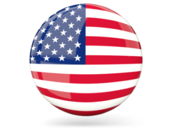 The American flag is round