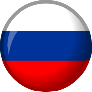 The Russian flag is round