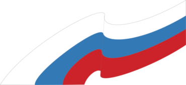 Tricolor ribbon flag of Russia