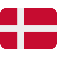 The national flag of Denmark